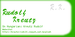 rudolf kreutz business card